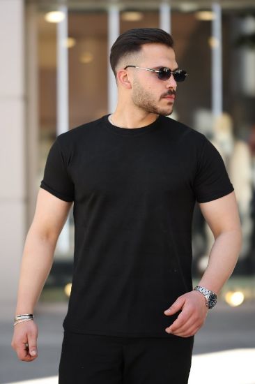 Erkek Mini Jakarlı Kısa Kollu T-shirt resmi